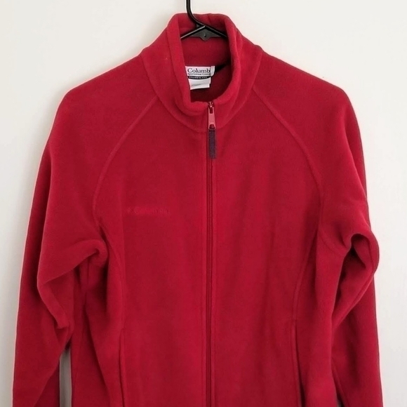 Columbia Women's Red Full Zip Jacket Size Medium - Picture 1 of 8